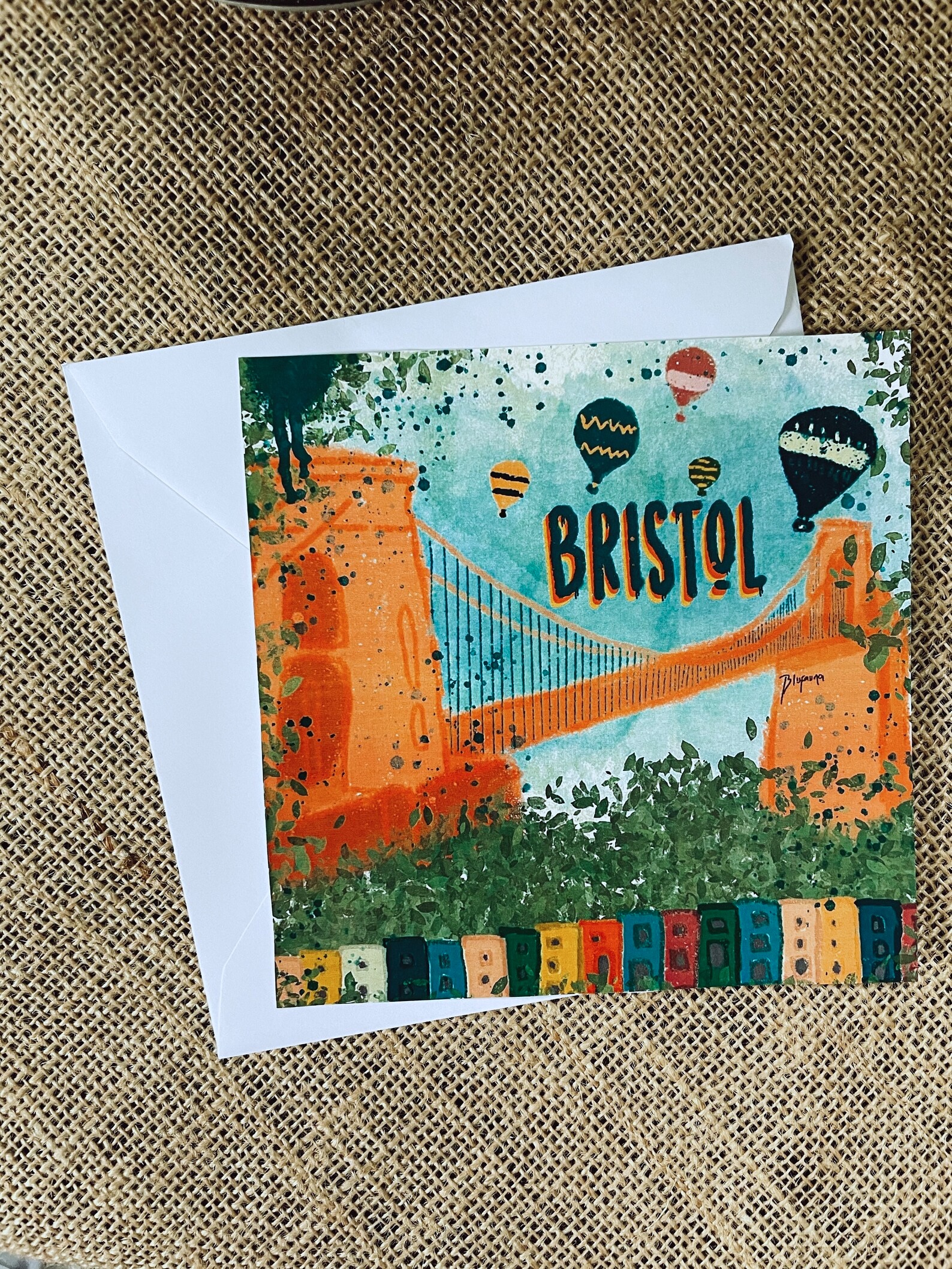 Clifton Suspension Bridge & Balloons: Award-Winning Postcard