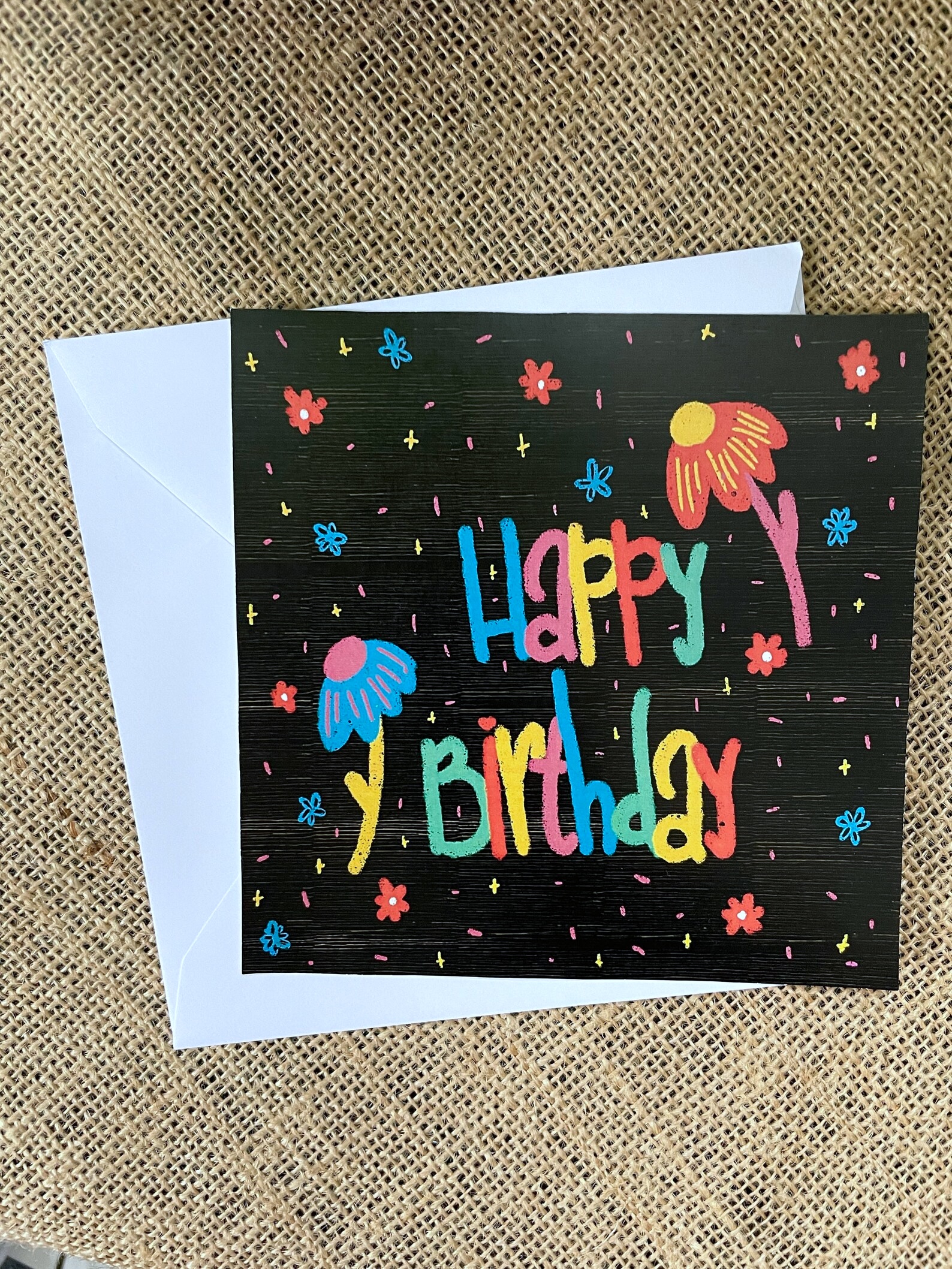Botanical Hand-Lettered Birthday Card
