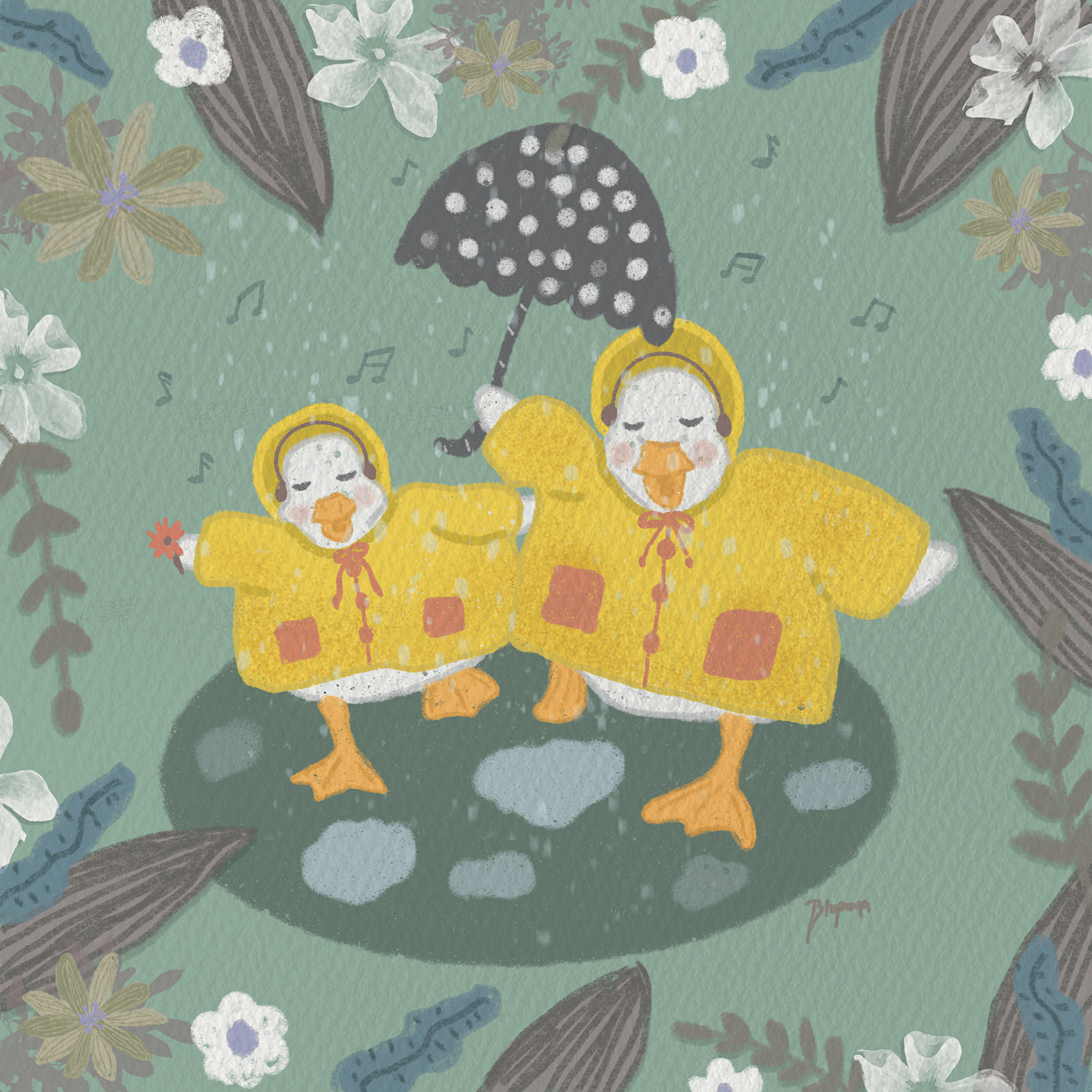 Dancing in the Rain: Digital Illustration Master