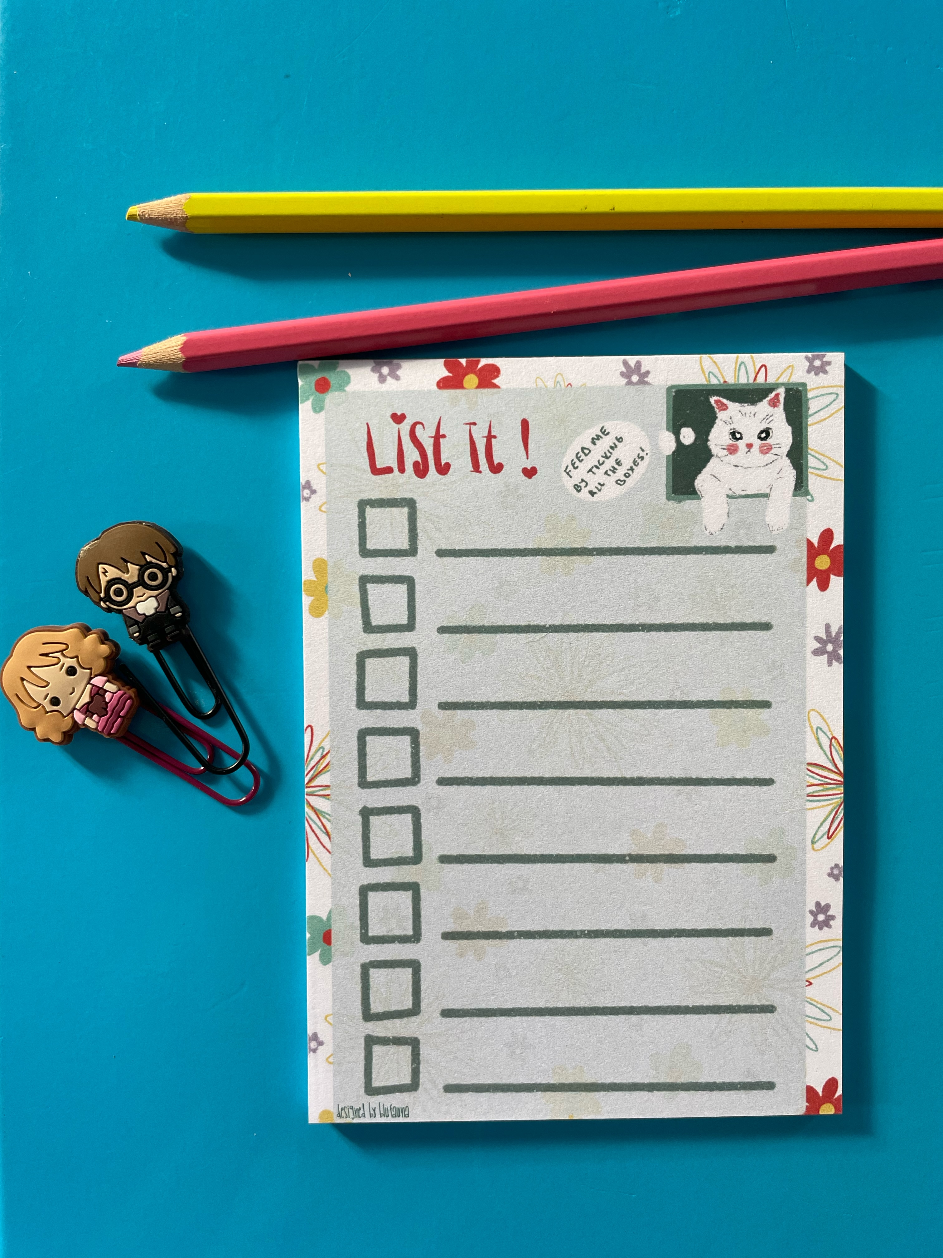 List It! "Feed Me" Daily Planner Notepad