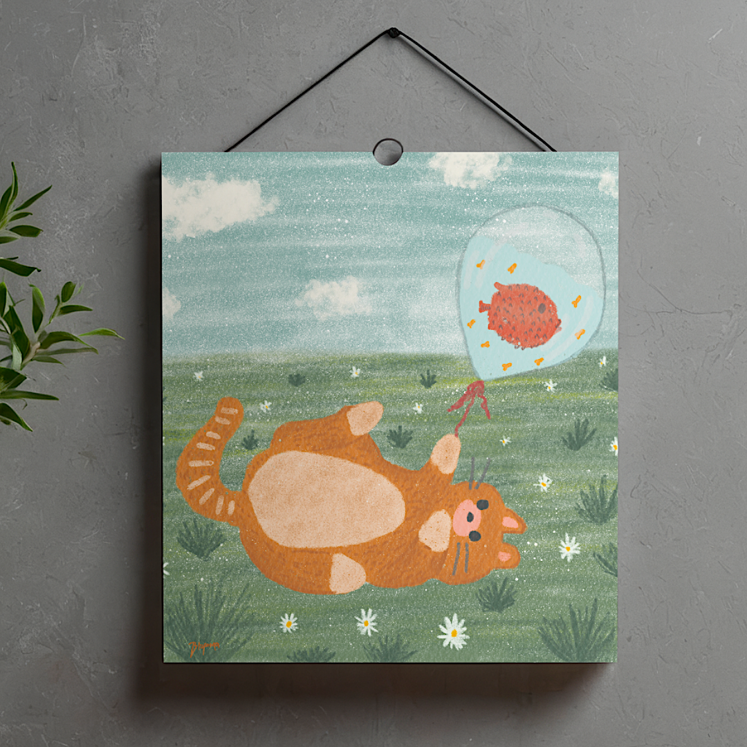 Ginger Cat & Fish Balloon Collection